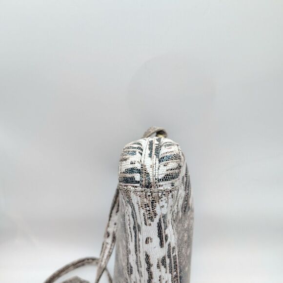 Hobo Exotic Snake Leather Crossbody Adjustable Boho Reptile Original Neutral - Picture 2 of 11